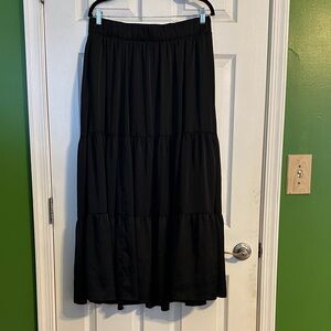 Torrid Black Tiered Maxi Skirt
